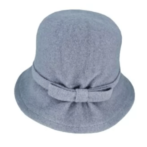 Load image into Gallery viewer, Avenel Hats Womens Boiled Wool Cloche With Bow
