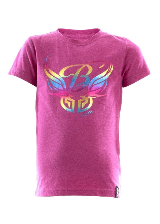 Bullzye Girls Wings Short Sleeve Tee