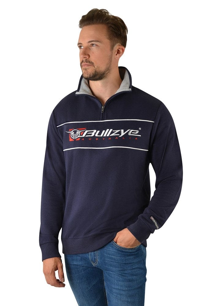 Load image into Gallery viewer, Bullzye Mens BZ Logo 1/4 Zip Pullover
