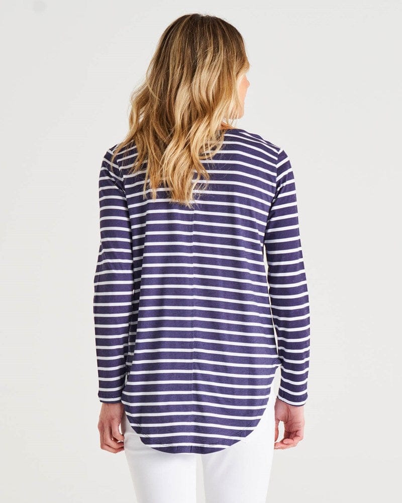 Load image into Gallery viewer, Betty Basics Megan Long Sleeve Cotton Top
