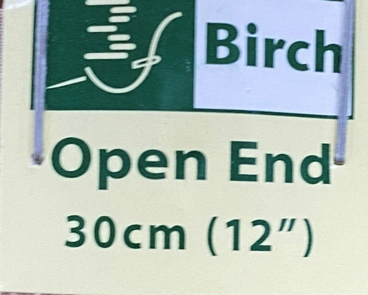 Birch Open End Zip 30cm