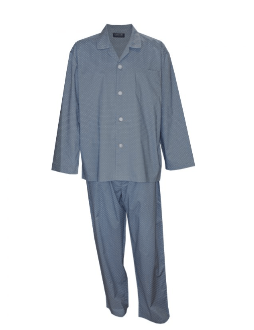 Contare Mens Featherweight Cotton - Long Leg Pyjama Set
