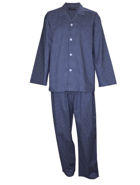 Contare Mens Featherweight Cotton - Long Leg Pyjama Set