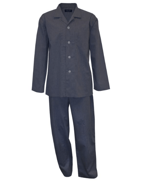 Load image into Gallery viewer, Contare Mens Yarn Dye Cotton - Long Leg Pyjama Set
