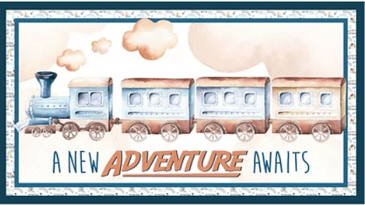 Devonstone Collection Grand Adventure Train Panel (DV3450)