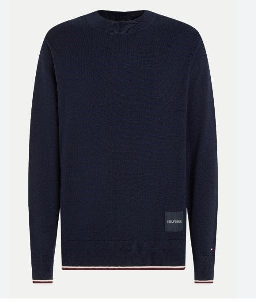 Tommy Hilfiger Mens Monotype GS Tipped Crew Neck Sweater