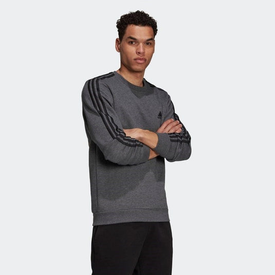 Adidas Mens Essentials Fleece - Dark Grey Heather / Black