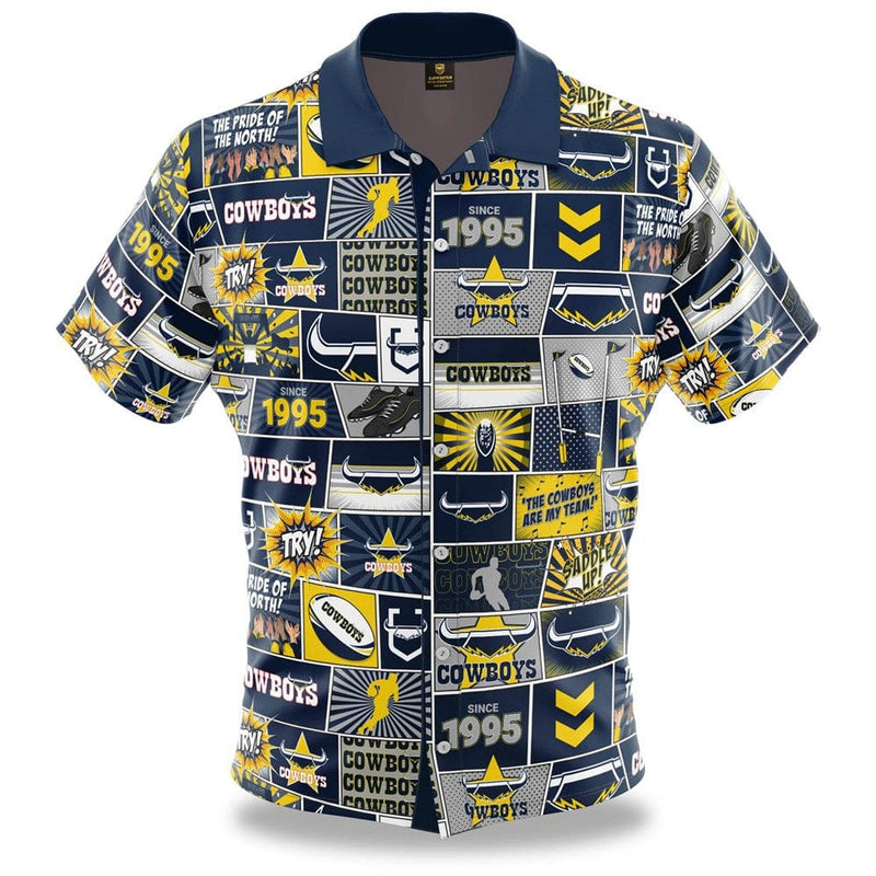 Load image into Gallery viewer, NRL Cowboys Fanatic Button-Up Shirt
