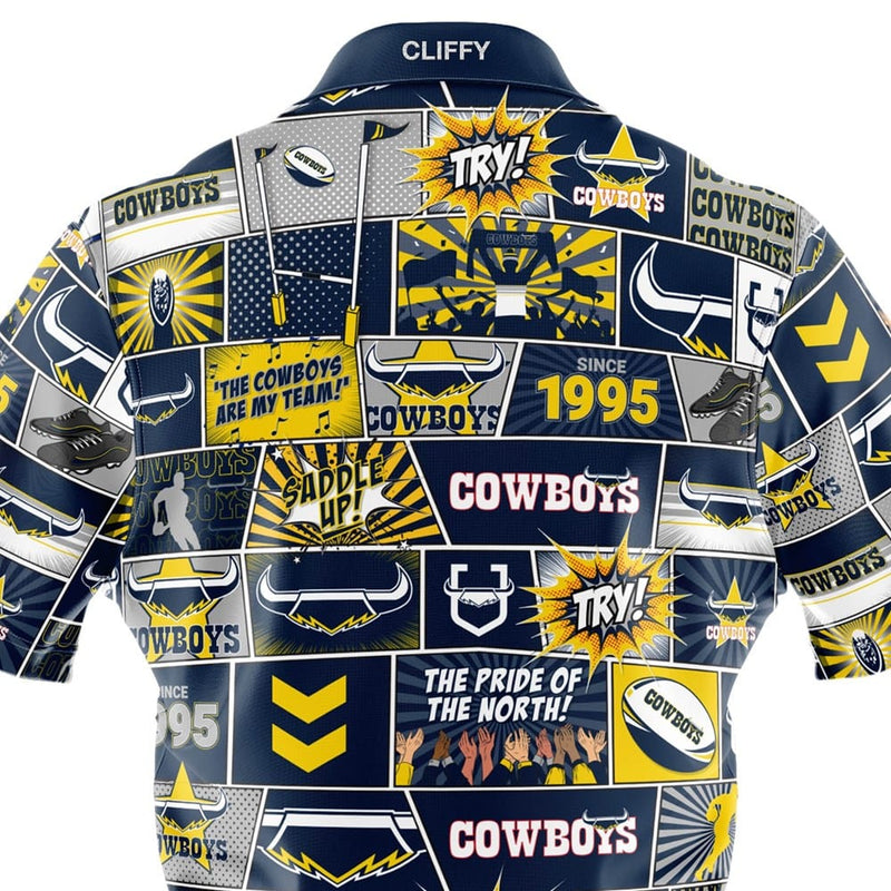 Load image into Gallery viewer, NRL Cowboys Fanatic Button-Up Shirt
