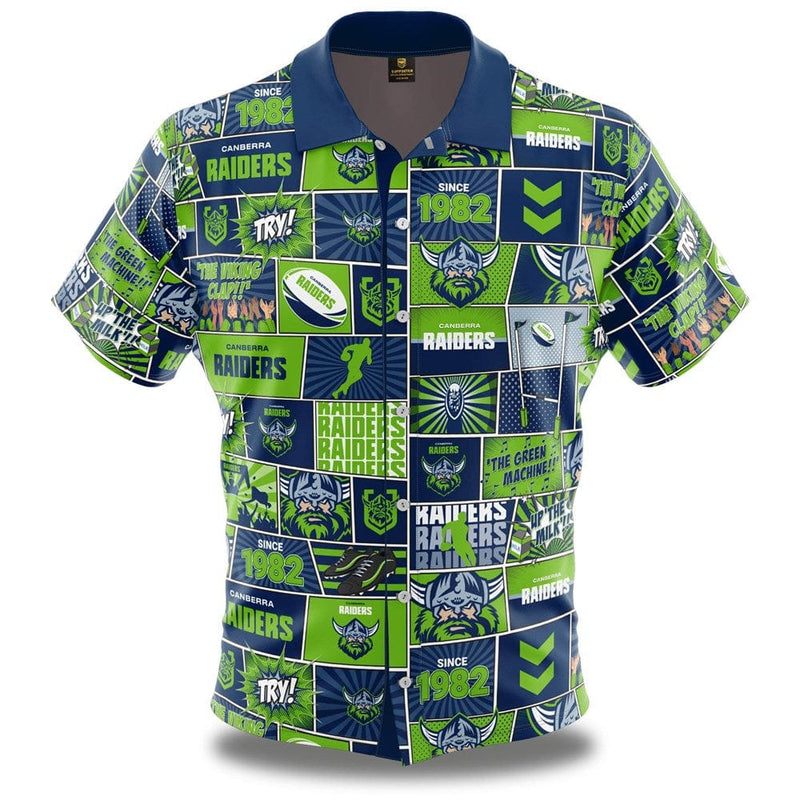 Load image into Gallery viewer, NRL Raiders Fanatic Button-Up Shirt
