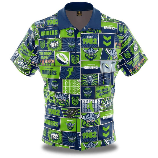 NRL Raiders Fanatic Button-Up Shirt