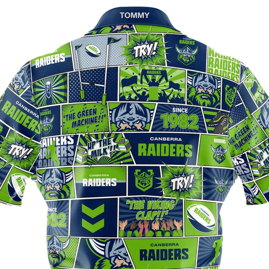 NRL Raiders Fanatic Button-Up Shirt