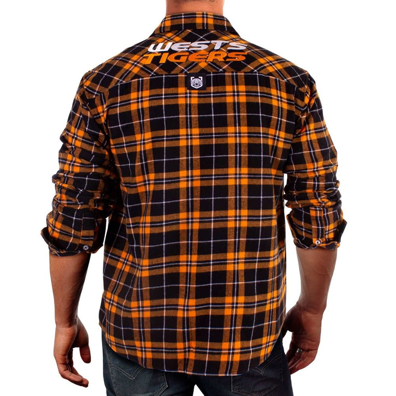 Load image into Gallery viewer, NRL West Tigers Flannel Shirt
