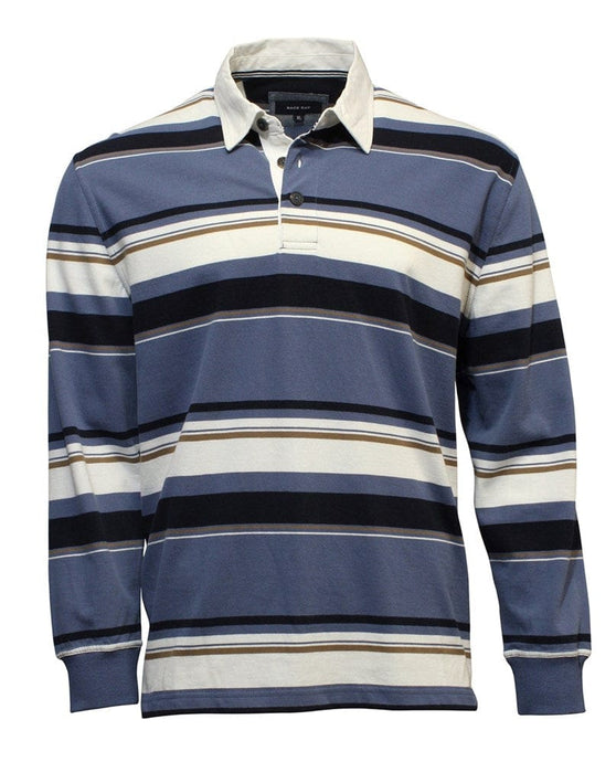Back Bay Mens Cotton Poly Rugby Jumper