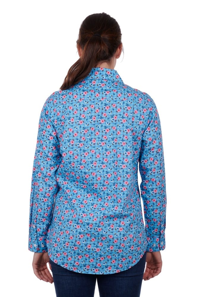 Load image into Gallery viewer, Hard Slog Womens Becki Half Placket Long Sleeve Shirt
