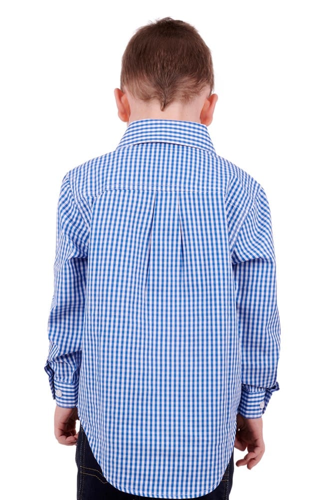 Load image into Gallery viewer, Hard Slog Boys Devin Half Placket Long Sleeve Shirt
