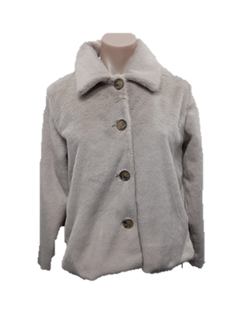 Holmes & Fallon Womens Faux Fur With Pockets Jacket