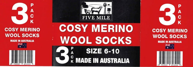 Load image into Gallery viewer, Five Mile Merino Work Socks - 3 Pack
