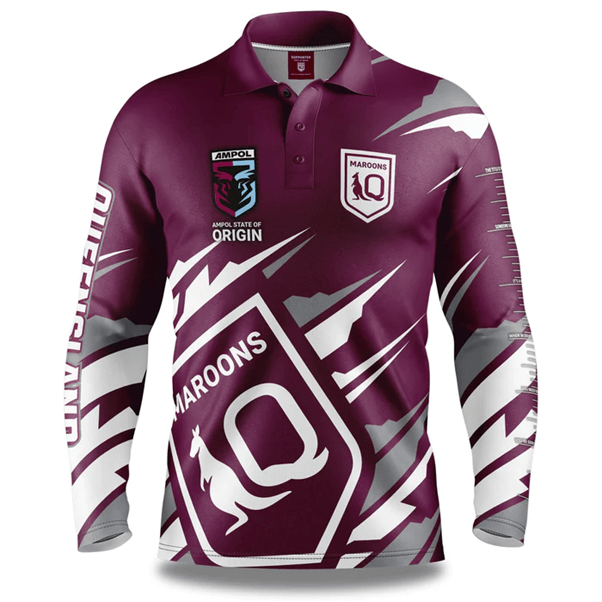 Load image into Gallery viewer, NRL Ignition Fishing Shirt - QLD State of Origin
