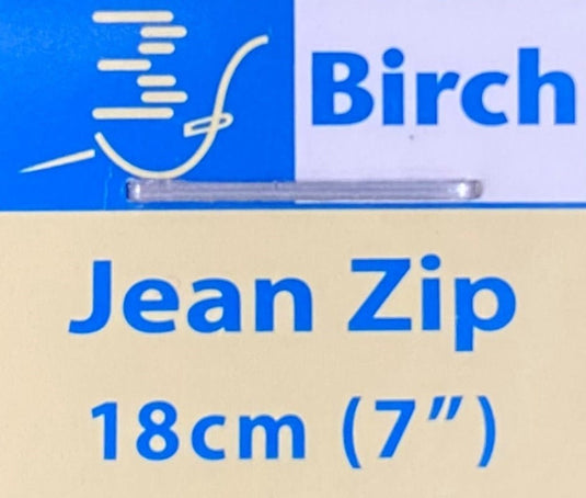 Birch Jean Zip 18cm