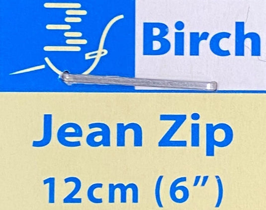 Birch Jean Zip 12cm
