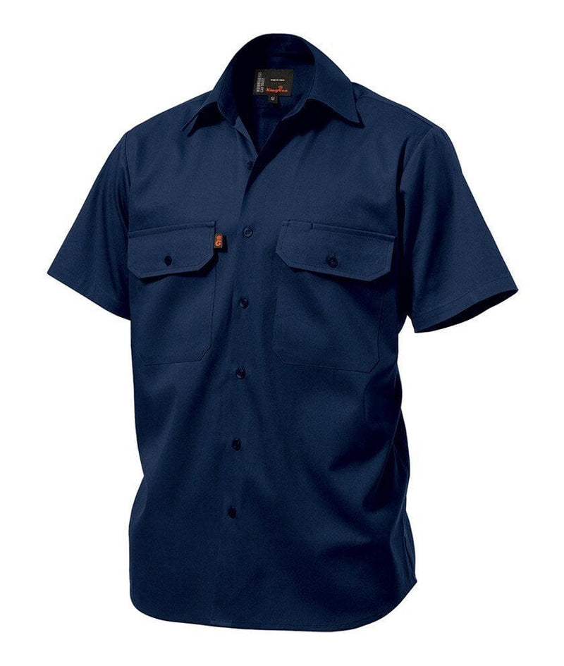 Load image into Gallery viewer, King Gee Short Sleeve Open Front Drill Shirt
