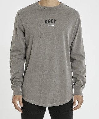 KSCY Mens Portal Heavy Dual Curved Long Sleeve Tee