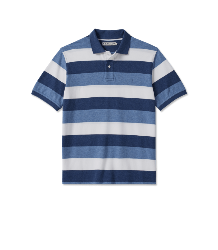Load image into Gallery viewer, R.M. Williams Mens Rod Polo Navy Blue
