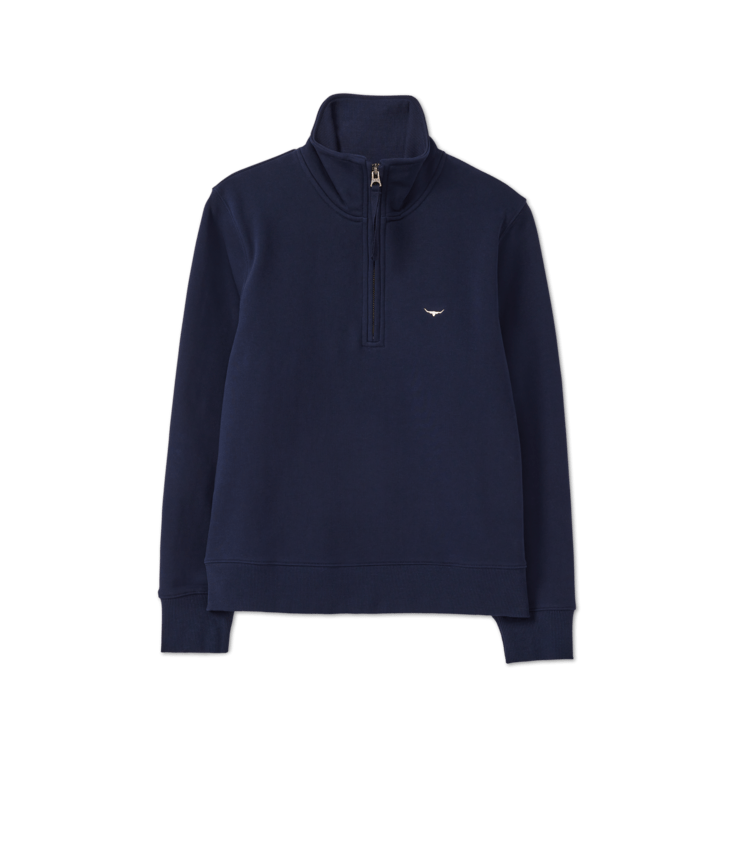 Load image into Gallery viewer, R.M. Williams Womens Trickett 1/4 Zip - Navy
