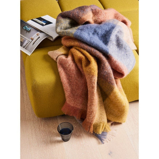 St Albans Mohair Throw Rug - Willow