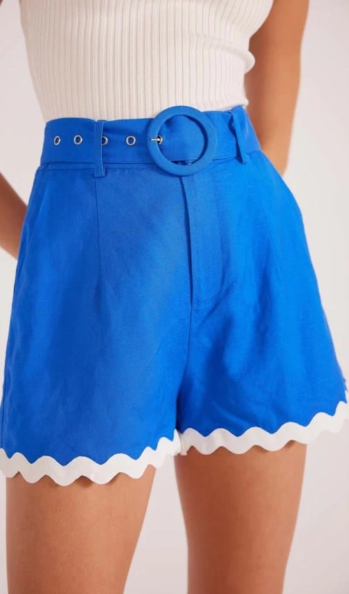 Load image into Gallery viewer, Minkpink Womens Florence Rikrak Belted Short
