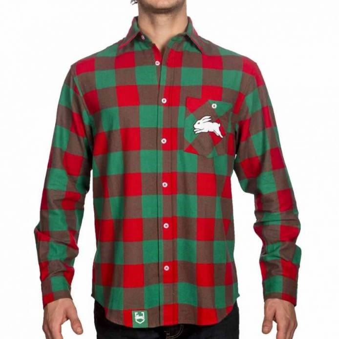 Load image into Gallery viewer, NRL Rabbitohs &#39;Lumberjack&#39; Flannel Shirt
