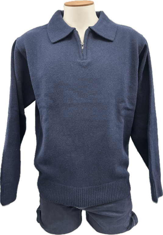 Southern Country Stockman 1/4 Zip Jumper - Navy