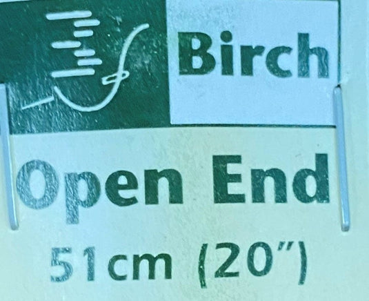 Birch Open End Zip 51cm