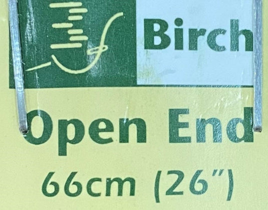 Birch Open End Zip 66cm