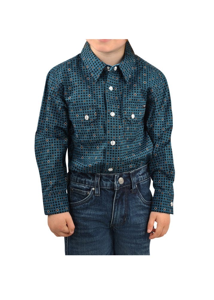 Load image into Gallery viewer, Pure Western Boy Georgy Print Western L/S Shirt
