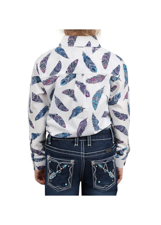 Pure Western Girls Nora Print L/S Sihrt