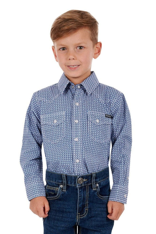 Pure Western Boys Oliver Long Sleeve Shirt