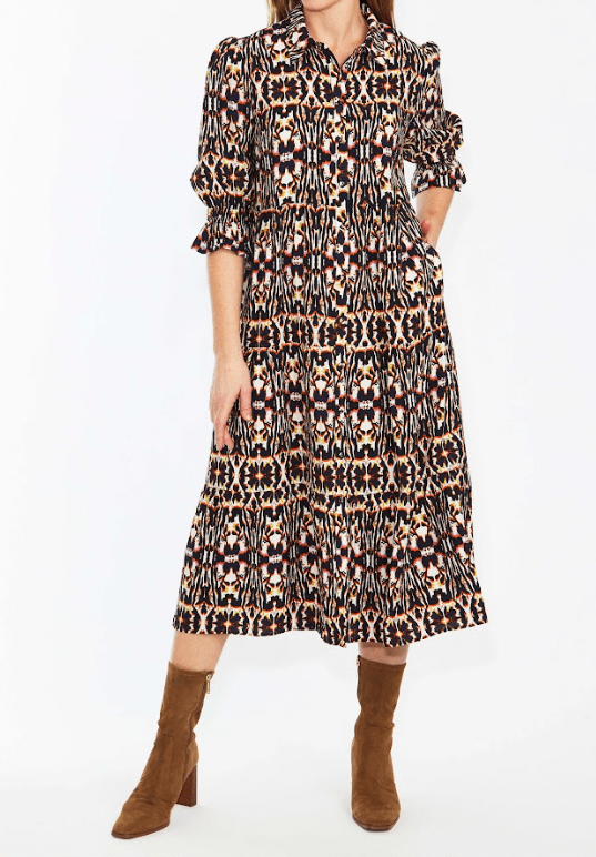 Load image into Gallery viewer, Pingpong Womens Batik Print Dress
