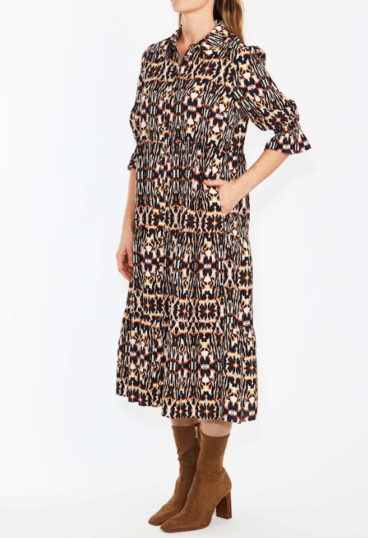 Load image into Gallery viewer, Pingpong Womens Batik Print Dress
