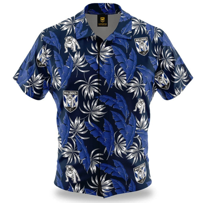 NRL 'Paradise' Hawaiian Shirt - Bulldogs