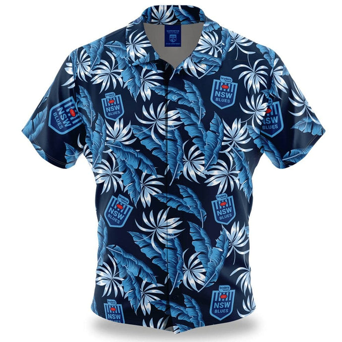 NRL 'Paradise' Hawaiian Shirt - NSW Blues