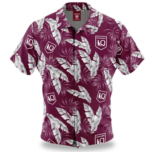 NRL 'Paradise' Hawaiian Shirt - Queensland