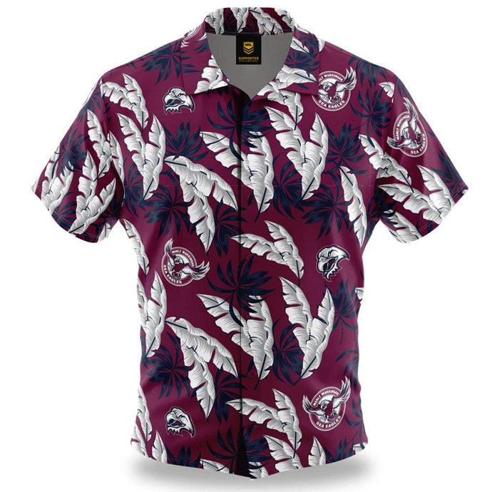 NRL 'Paradise' Hawaiian Shirt - Sea Eagles