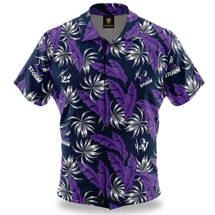 NRL 'Paradise' Hawaiian Shirt - Storm