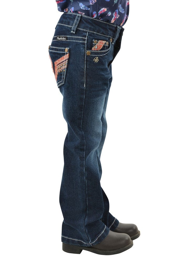 Load image into Gallery viewer, Pure Western Girls Aztec Bootcut Jean
