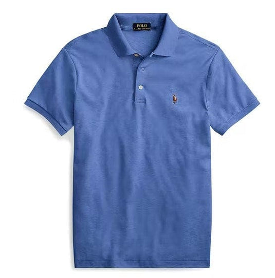 POLO RALPH LAUREN Slim Fit Pima Polo, Pastel blue Men's Polo Shirt