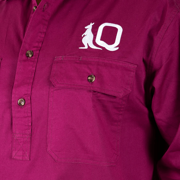 Load image into Gallery viewer, QLD State of Origin - Long Yard Work Shirt

