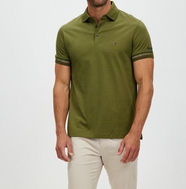 Load image into Gallery viewer, Tommy Hilfiger Textured Cuff Regular Fit Polo
