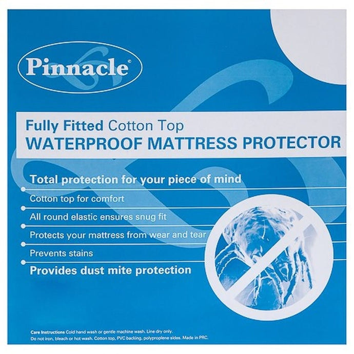Pinnacle Cotton Top Waterproof Mattress Protector (Cot - King Size)